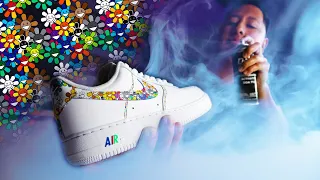 How to HYDRO DIP ANY DESIGN On A Sneaker | Custom Nike AIR Force 1s