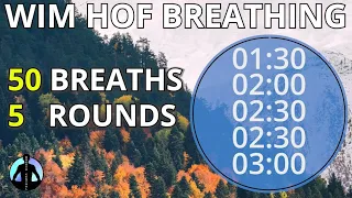 Wim Hof Guided Breathing Session - 5 Rounds 50 Breaths Advanced New Version No Talking