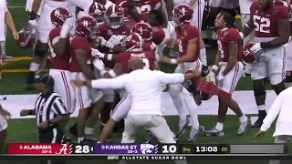 Alabama DB Brian Branch INT leads to TD vs Kansas State | 2022 College Football