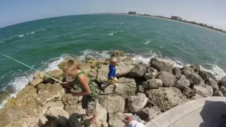 Fishing at Fort Pierce jetty