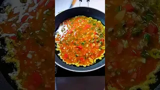 Simple and Easy Masala Omelette Recipe | #shorts #viralvideo #ytshorts  🥵💯