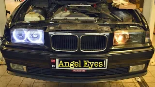 CCFL Angel Eyes Install E36! Quick and Easy DIY