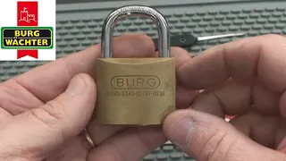 (50) Burg Wächter 40mm Padlock (NATO Issue) Picked Open