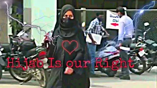 aye dushman e deen tune kis kom ko lalkara karnatka girl status||new hijab status karnatka|| #trend