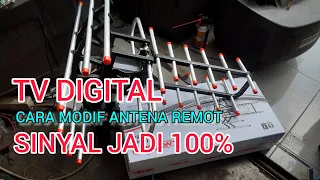 CARA MODIF ANTENA REMOT BUAT TV DIGITAL BIAR SINYAL MAKIN KUAT