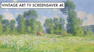 Vintage art tv screensaver slideshow paintings, free art for frame TV screen YouTube 4K video