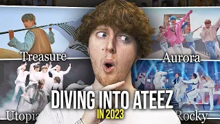 DIVING INTO ATEEZ! (Treasure, Aurora, Utopia, Rocky | Music Video Reaction)