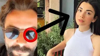 Özge Yağız was seen in Gökberk's glasses reflection! They got caught!