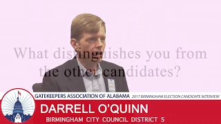 Darrell O'Quinn: City Council District 5 Candidate