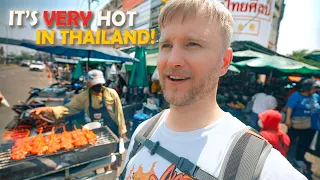 It's VERY Hot in Thailand! / Bangkok to Nonthaburi by Boat / Walking Tour + Street Food Hunt