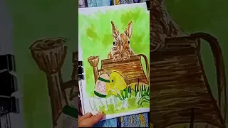 Пасхальный кролик. Маркеры. Markers.