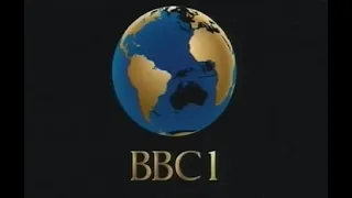 Last BBC1 closedown with blue/gold globe - 15/2/91