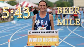 Shelby Houlihan SMASHES the Women's Beer Mile World Record