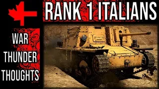 War Thunder - Italian Ground Rank 1 Thoughts