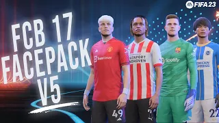 FacePack For FIFA 23 V5 By FCB 17 | [Free] + Tutorial