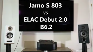 Speaker Shootout: Jamo S 803 vs ELAC B6.2 (No Talking)