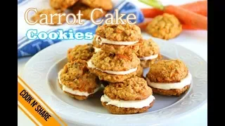 Carrot Cake Cookie Sandwiches