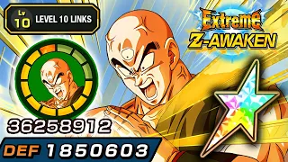 100% EZA TEQ TIEN LEVEL 10 LINKS + STICKER EFFECT! Dragon Ball Z Dokkan Battle