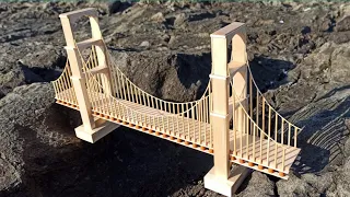 Como Hacer Un Puente Con Palitos De Helado - Popsicle Stick Bridge