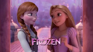 Scenes Princess Elsa with the Queen Anna in Arendelle Castle | Frozen 3 [Rapunzel Fanmade Scene]