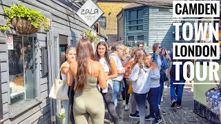 London Camden Walk / Camden Town and Market Walking Tour Saturday 16th April, 2022 [ 4K HDR ]