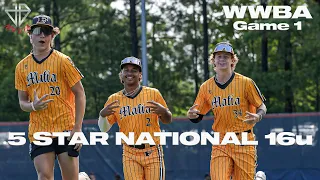 SHOW TIME! | 5 Star National 16u vs Blues 16 Elite | Game 1 WWBA