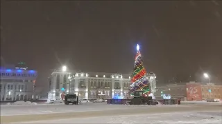 Сильный Снегопад в Тамбове вечером 15 декабря 2020