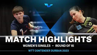 Nina Mittelham vs Sabine Winter | WS R16 | WTT Contender Durban 2023