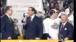 SUPERBOWL XXXVIII post game and Trophy