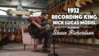 1932 Recording King Nick Lucas played by Shaun Richardson