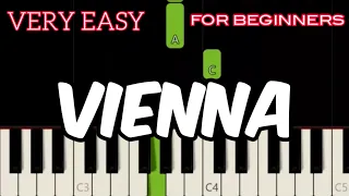 VERY EASY PIANO TUTORIAL FOR BEGINNERS [ VIENNA - BILLY JOEL ( HD ) ]