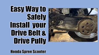 Super Easy Way to Safely Install Scooter Drive Belt and Pully