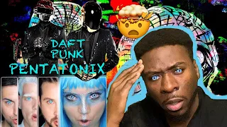 Pentatonix Daft Punk-First Time Reaction! (UNREALLL!!)