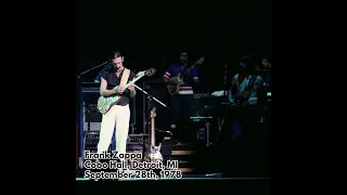 Frank Zappa - 1978 09 28 - Cobo Hall, Detroit, MI