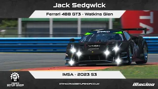 iRacing - 23S3 - Ferrari 488 GT3 - IMSA - Watkins Glen - Jak