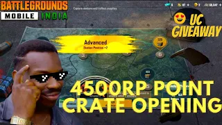 4500 RP POINTS CRATE OPENING | M4 RP CRATE OPENING | FORERUNNER SET | PUBG MOBILE/ BGMI