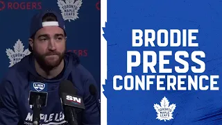 TJ Brodie Pregame | Toronto Maple Leafs versus Calgary Flames | February 10, 2022