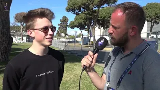 Eurovision 2019 - Belgium - Interview Eliot (Wake Up) after second rehearsal