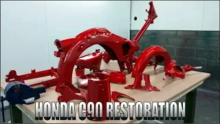 A Splash Of Colour -Part 2 ( Honda C90 FULL RESTORATION )