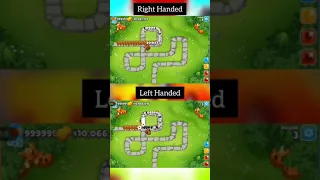 Right Handed Boomerang VS Left Handed Boomerang [BTD6] #shorts