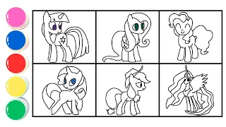 How to Draw My Little Pony Friendship is Magic Characters - Twilight and Other for Kids & Toddlers