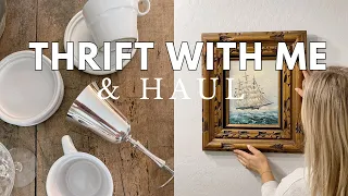 THRIFT WITH ME & Home Decor Haul | Antique Home Decor Shop With Me | Creating a unique home.
