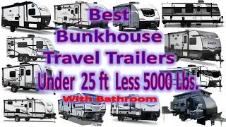 Best Bunkhouse Travel Trailers Under 25 Feet Under 5000 Pounds 🥇#camper