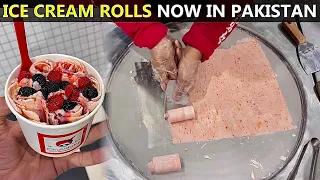 ice cream rolls in Pakistan | tawa ice cream | tawa ice cream recipe | tawa ice cream in pakistan