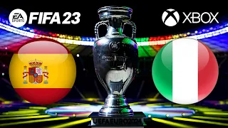 FIFA 23 - Spain - Italy - UEFA Nations League 22/23 Semi Finals Match - gameplay - XBOX