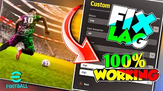 Efootball 2024 | How To Fix Lag | Get 60 Fps | Smooth Performance Settings | 100% Working