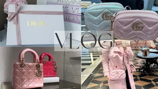 VLOG | DIOR BEAUTY HAUL | SHOPPING FOR NEW DIOR SPRING BAGS | NEW ITEMS FROM SEPHORA/LULULEMON