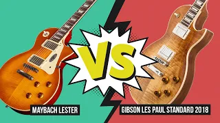 Audio Comparison Gibson Les Paul Standard vs Maybach Lester (no talking)