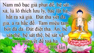 CHÚ DƯỢC SƯ 108 BIẾN  Tiêu Tai Bệnh Tật -Thầy Thích Trí Thoát Tụng -có chữ #tâyphươngcựclạc