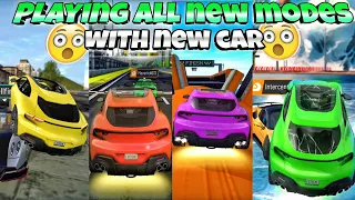 Playing all new modes || With new car😱|| Extreme car driving simulator new update🔥||